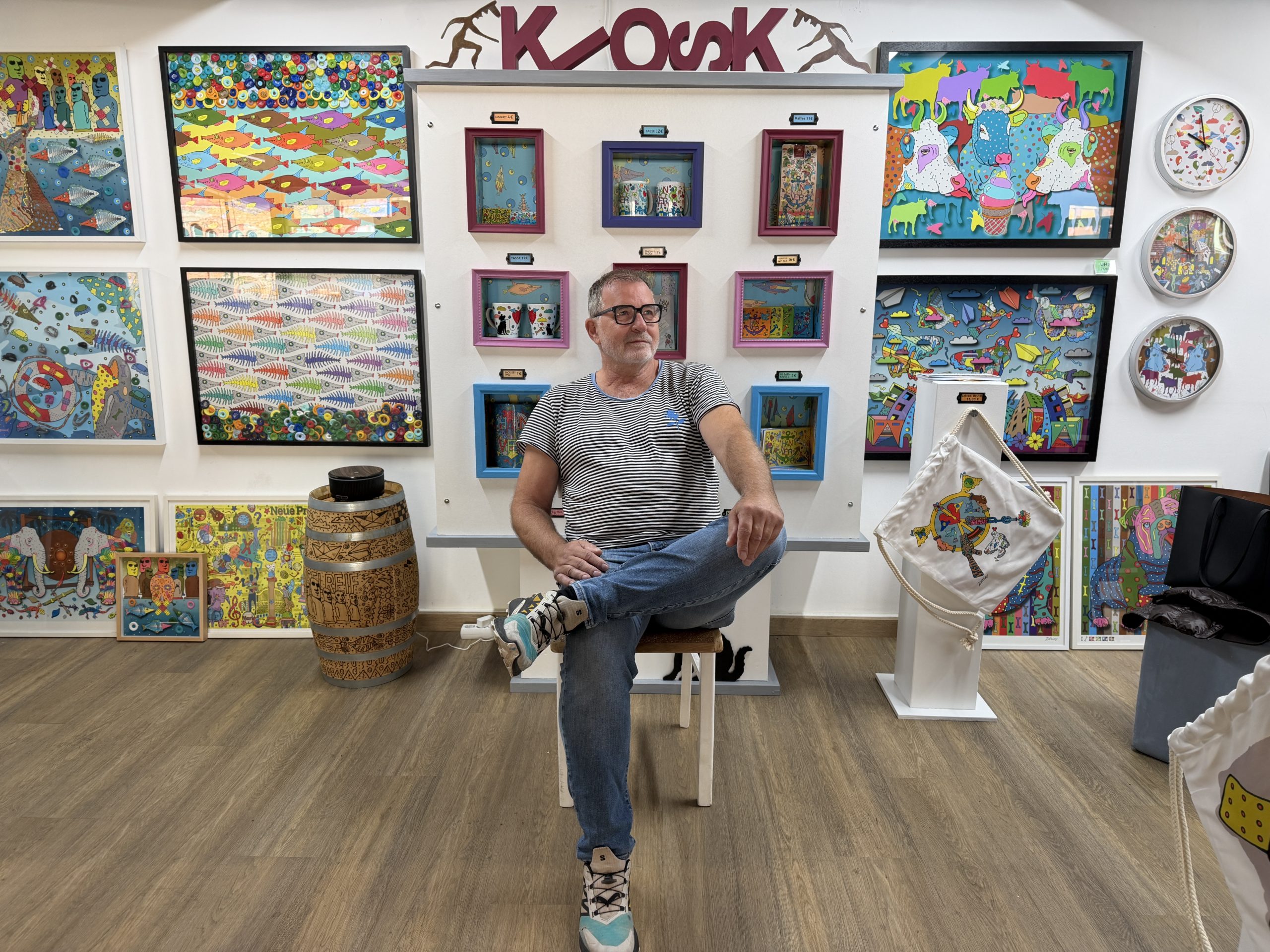 Pop-Art-Künstler Della in der Markthalle zu Gast